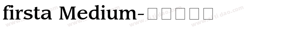 firsta Medium字体转换